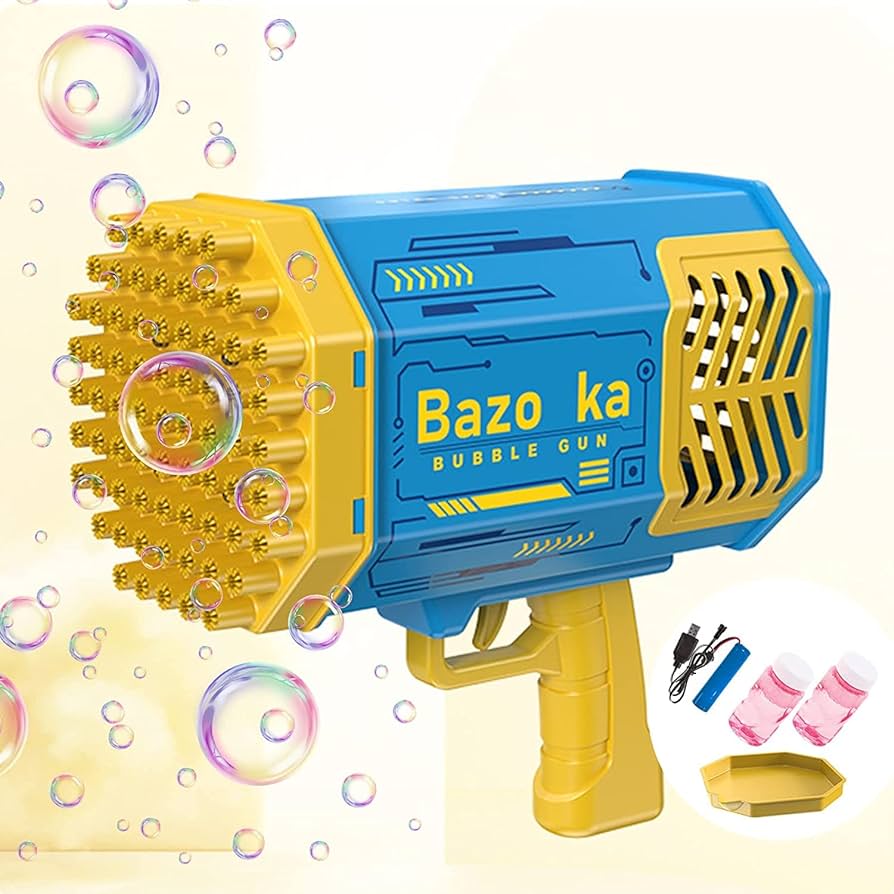 PISTOLA DE BURBUJAS ELÉCTRICA ¡DIVERSIÓN EXTREMA!