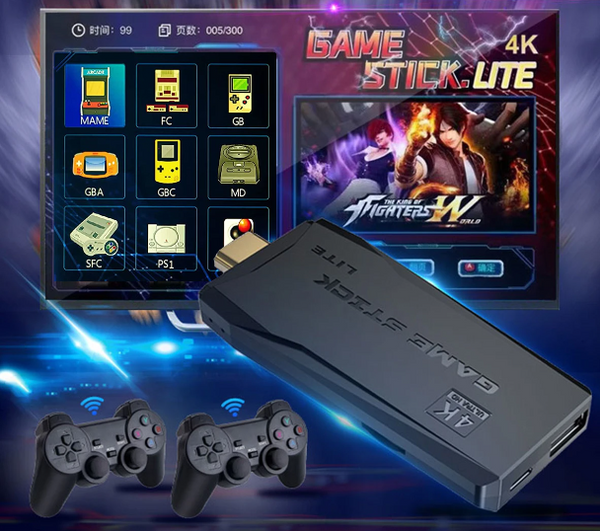 GAME STICK 64GB. CON 2 CONTROLES ¡GRATIS 1000 JUEGOS!