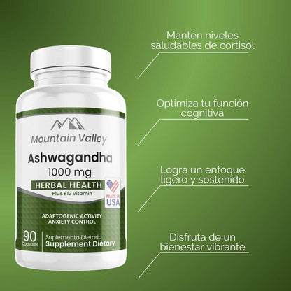 MOUNTAIN VALLEY X 90 CON ASHWAGANDHA Y SIN AZUCAR