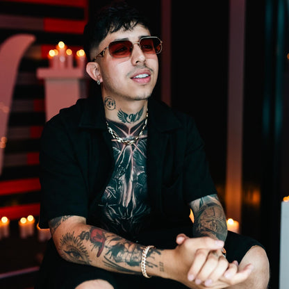 Lentes de sol rectangulares - transparentes vintage