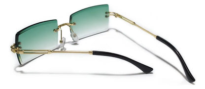 Lentes de sol rectangulares - transparentes vintage