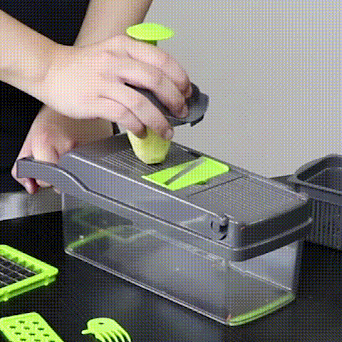 PICATODO MULTIFUNCIONAL - CORTADOR DE VERDURAS 8 EN 1 - Santa VIP EC