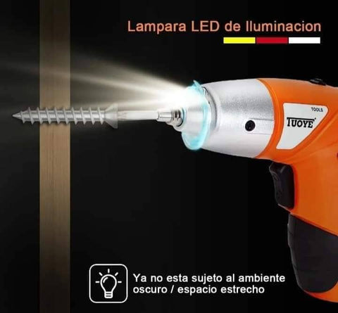 DESTORNILLADOR ELECTRICO 47 PIEZAS