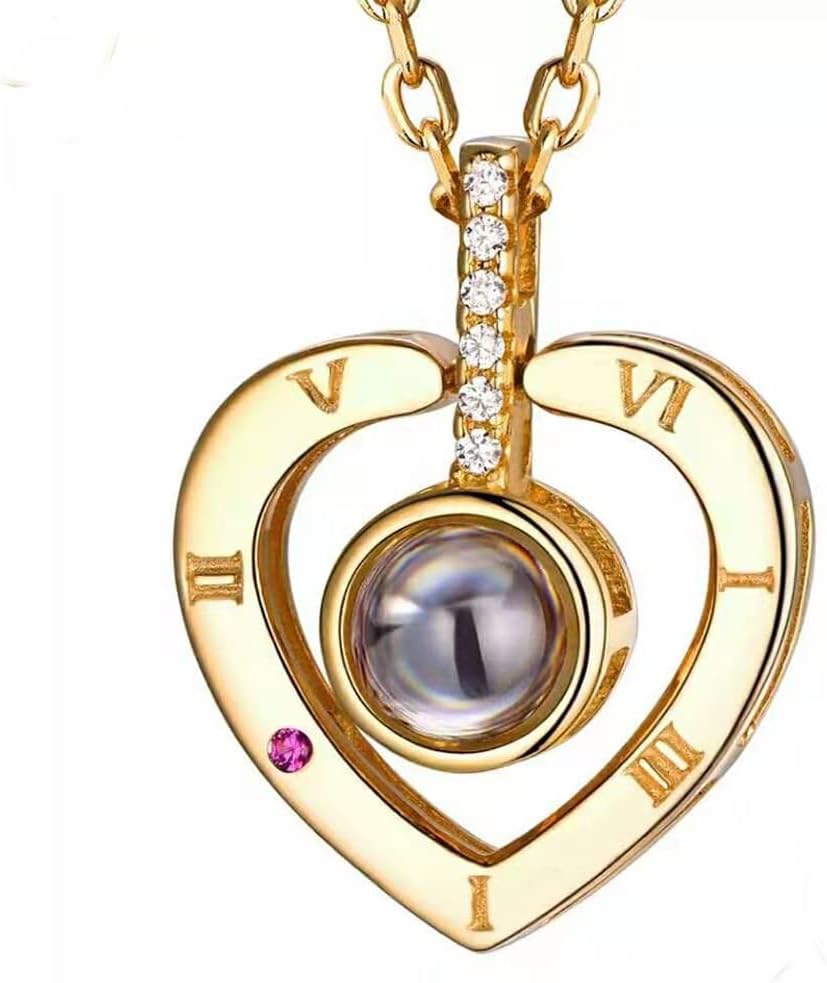 COLLAR CORAZÓN DE AMOR- TE AMO EN 100 IDIOMAS