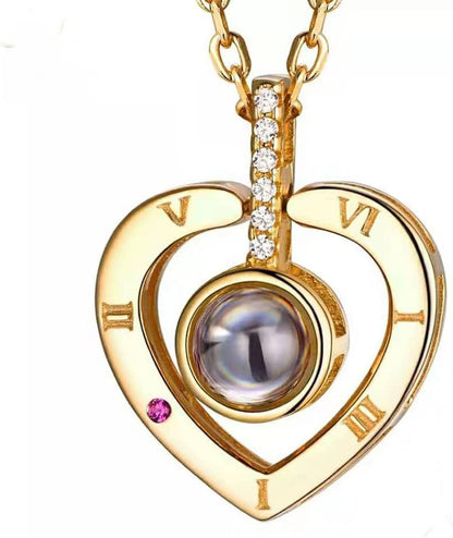 COLLAR CORAZÓN DE AMOR- TE AMO EN 100 IDIOMAS