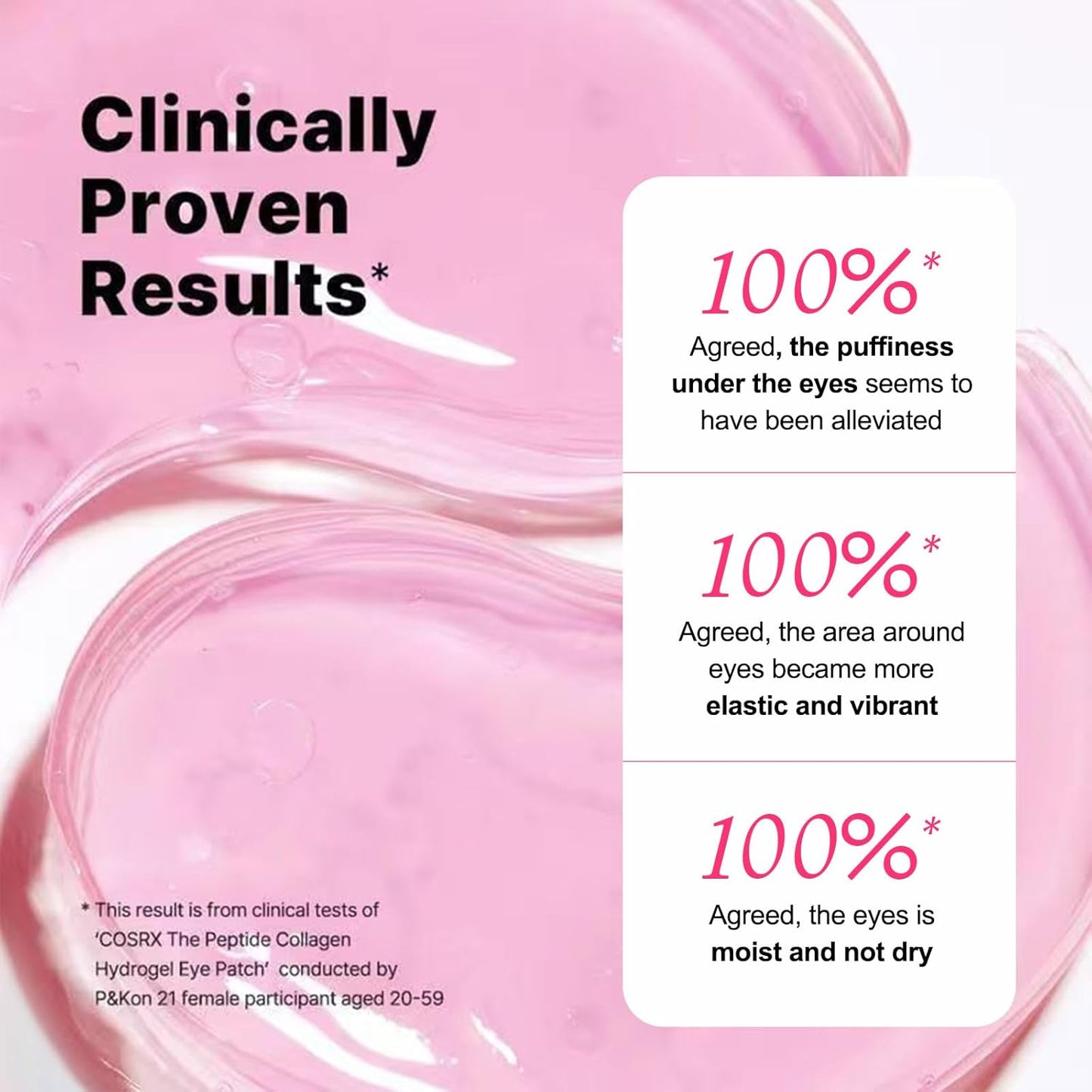 Parches de Colágeno Revitalizantes, para ojos hinchados y ojeras (x 100 parches)