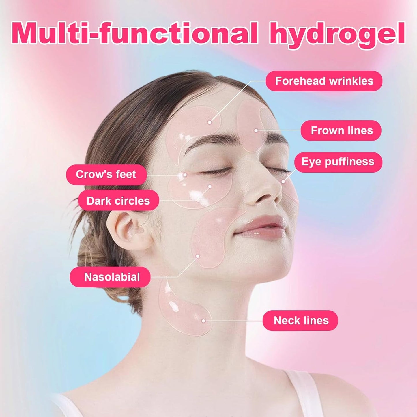 Parches de Colágeno Revitalizantes, para ojos hinchados y ojeras (x 100 parches)