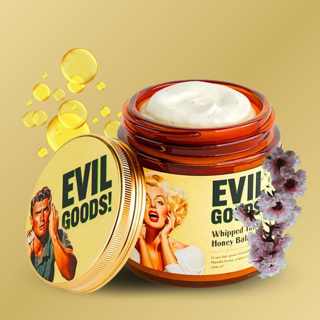 MRA EVIL GOODS BÁLSAMO DE SEBO DE RES x 113 ML CON MIEL DE MANUKA Y SIN PARABENOS