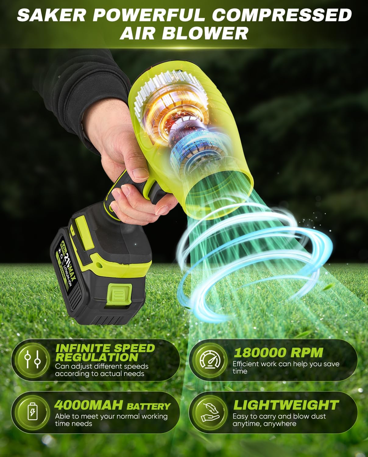 SOPLADOR DE HOJAS PORTÁTIL