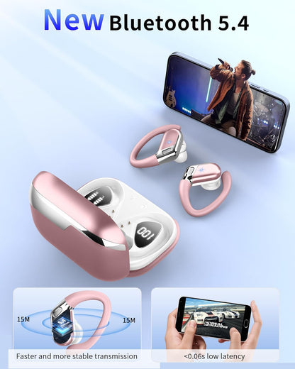 AURICULARES INALAMBRICOS TRADUCTORES, BX28 AURICULARES BLUETOOTH 5.3 CON HIFI ESTÉREO Y CANCELACION RUIDO