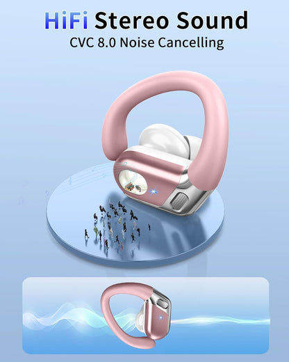 AURICULARES INALAMBRICOS TRADUCTORES, BX28 AURICULARES BLUETOOTH 5.3 CON HIFI ESTÉREO Y CANCELACION RUIDO