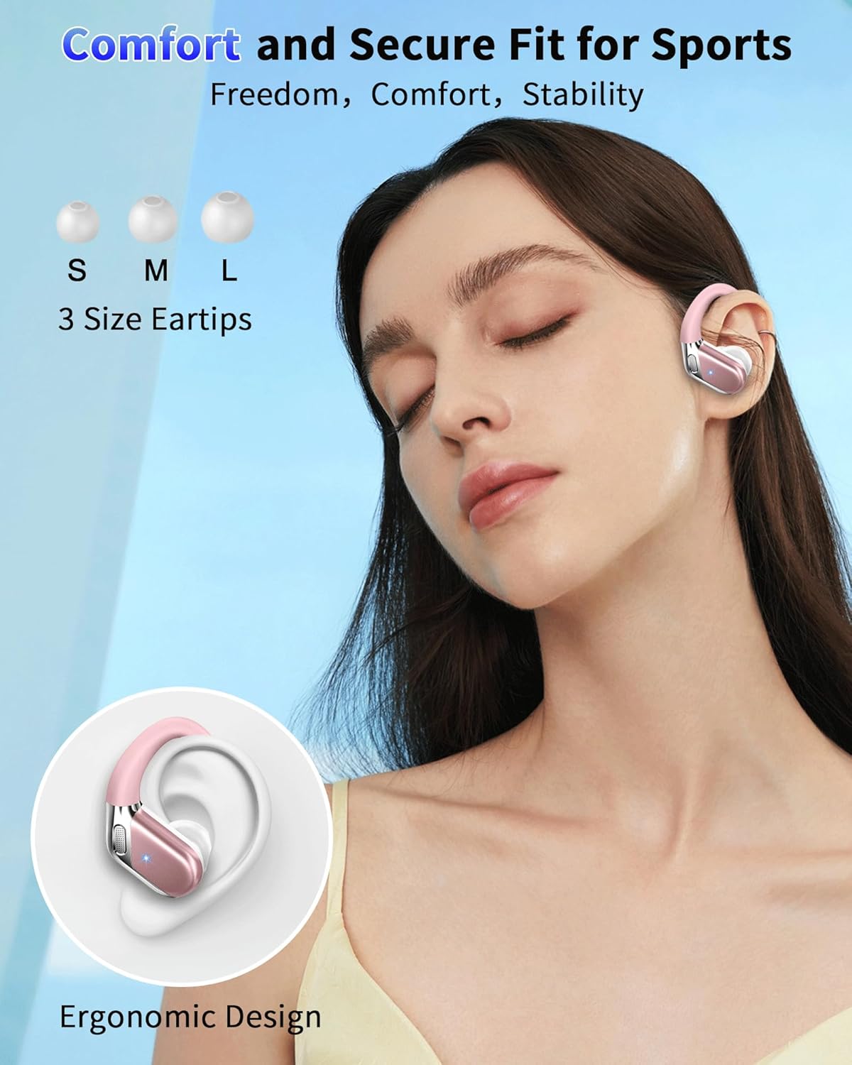 AURICULARES INALAMBRICOS TRADUCTORES, BX28 AURICULARES BLUETOOTH 5.3 CON HIFI ESTÉREO Y CANCELACION RUIDO
