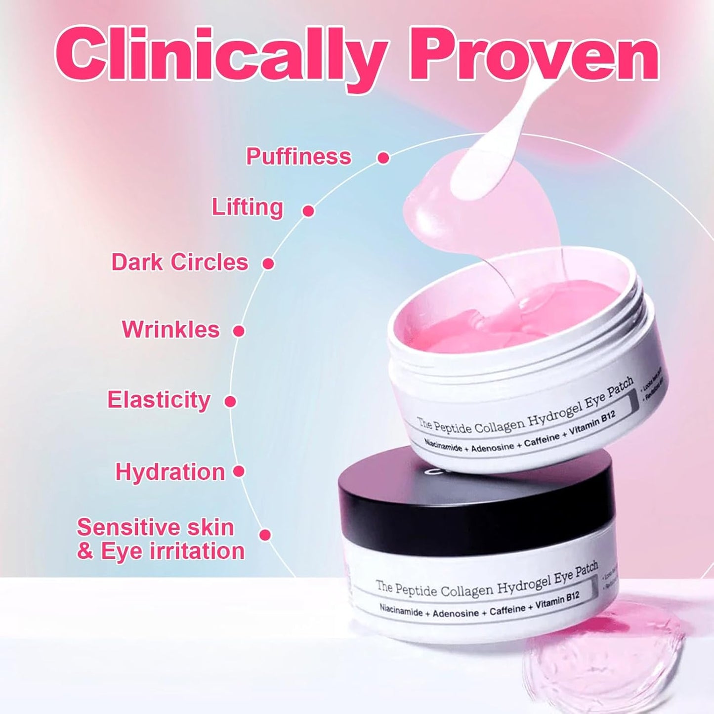 Parches de Colágeno Revitalizantes, para ojos hinchados y ojeras (x 100 parches)