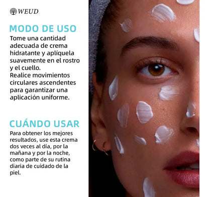 WEUD CREMA HIDRATANTE + PIEL SUAVE, HIDRATADA Y SIN ARRUGAS
